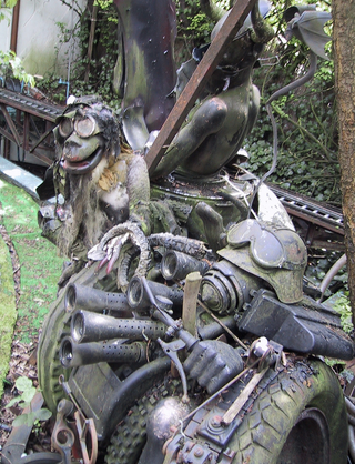 Illustration for article titled Behold The Unearthly Delights Of H.R. Giger's Personal Sculpture Garden